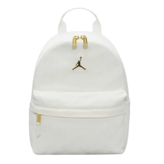 WHITE JORDAN MONOGRAM BACKPACK