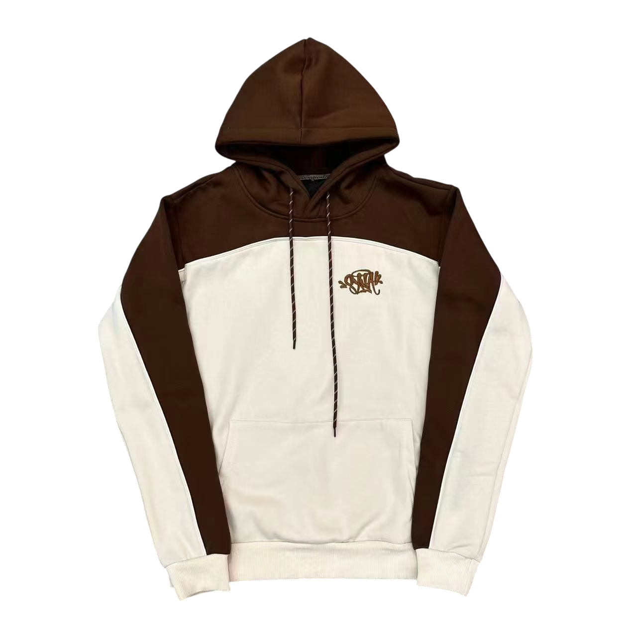 SYNA BEIGE AND BRONW HOODIE