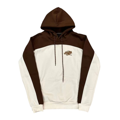SYNA BEIGE AND BRONW HOODIE