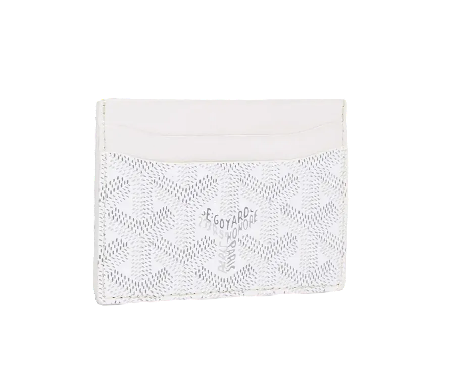 Goyard Card Wallet White