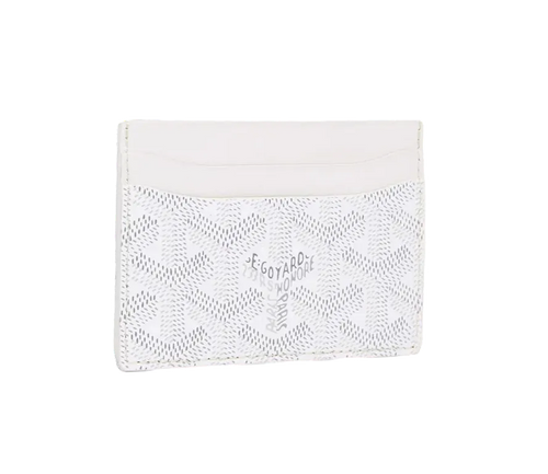 Goyard Card Wallet White