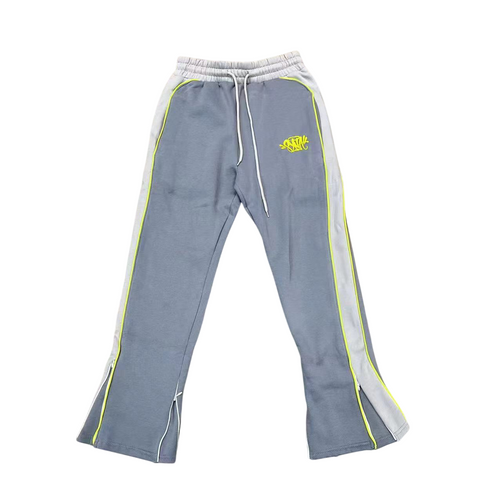 SYNA LIGHT GREY AND YELLOW PANTS