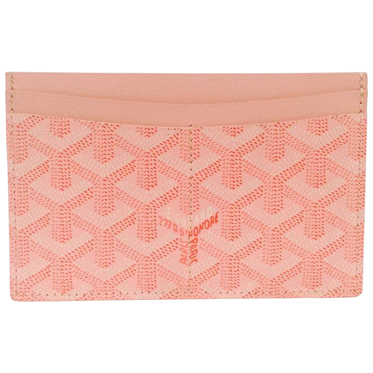 Goyard Card Wallet Pink