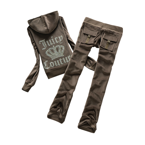 JUICY COUTURE BROWN CROWN SET