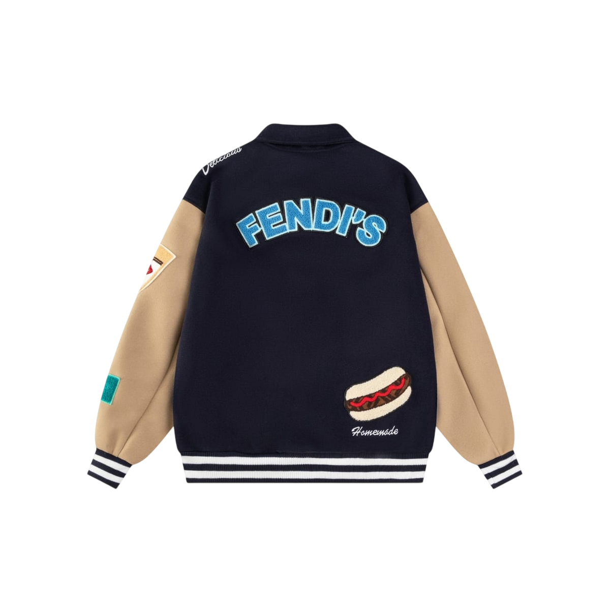 FENDI COLLEGE-STYLE BOMBER JACKET