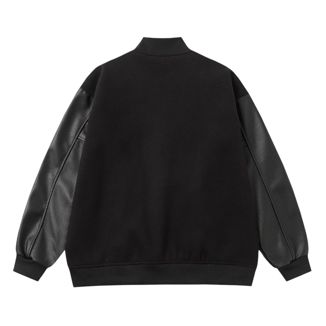 AMIRI STRAGGERED LOGO VARSITY JACKET