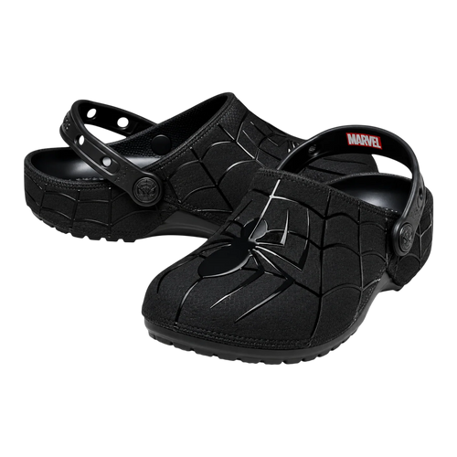 BLACK SPIDERMAN CROCS