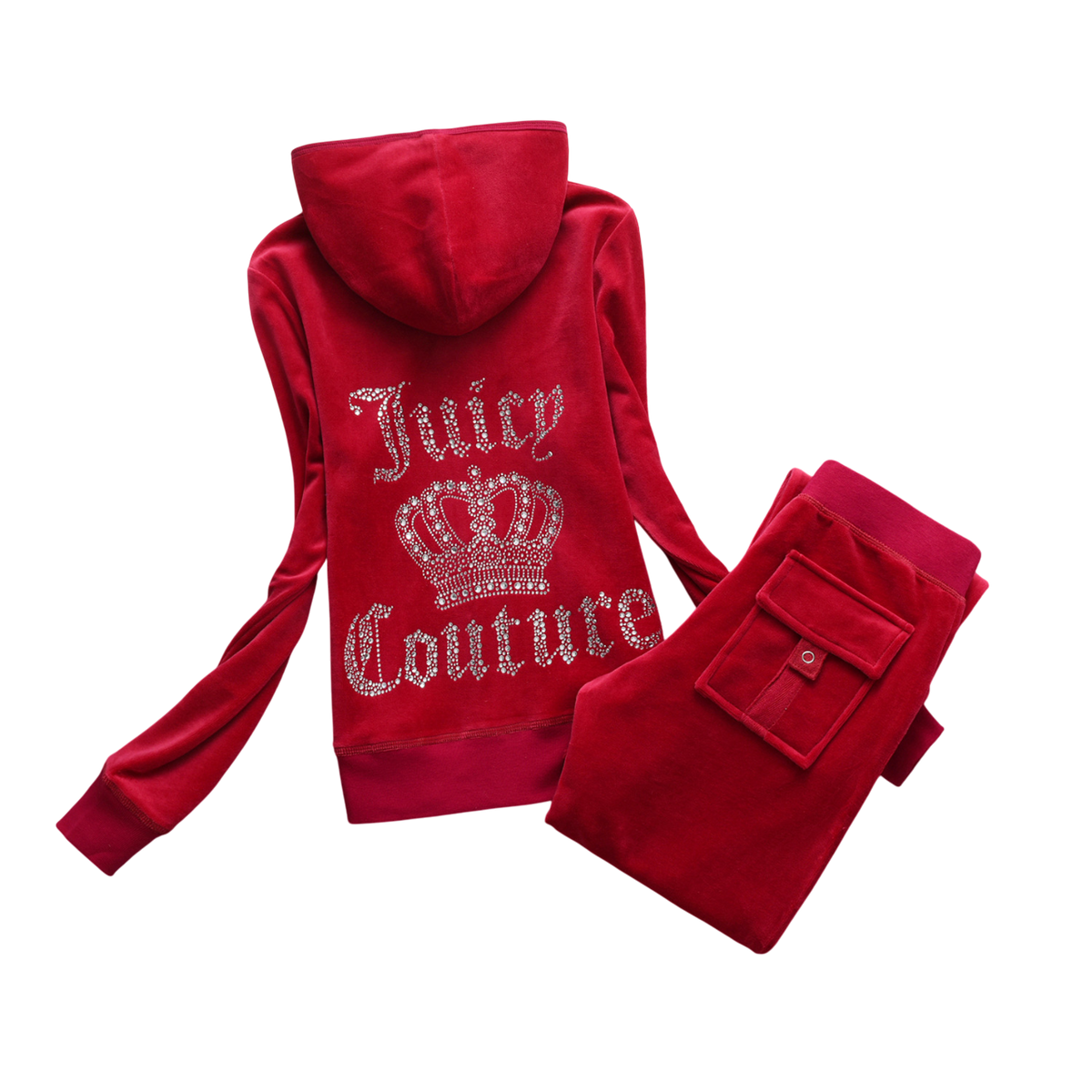 JUICY COUTURE DARK RED CROWN SET