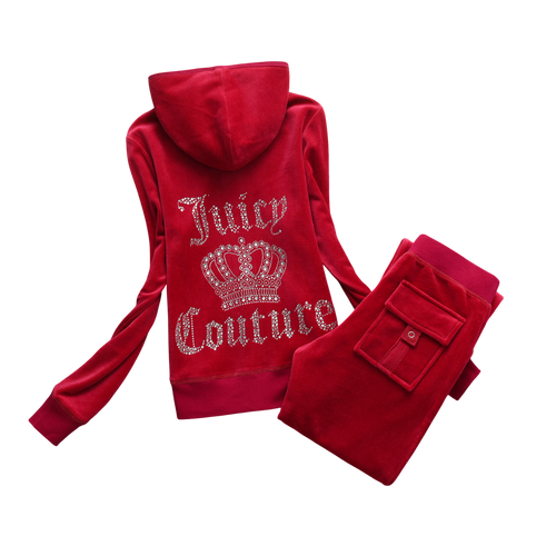 JUICY COUTURE DARK RED CROWN SET