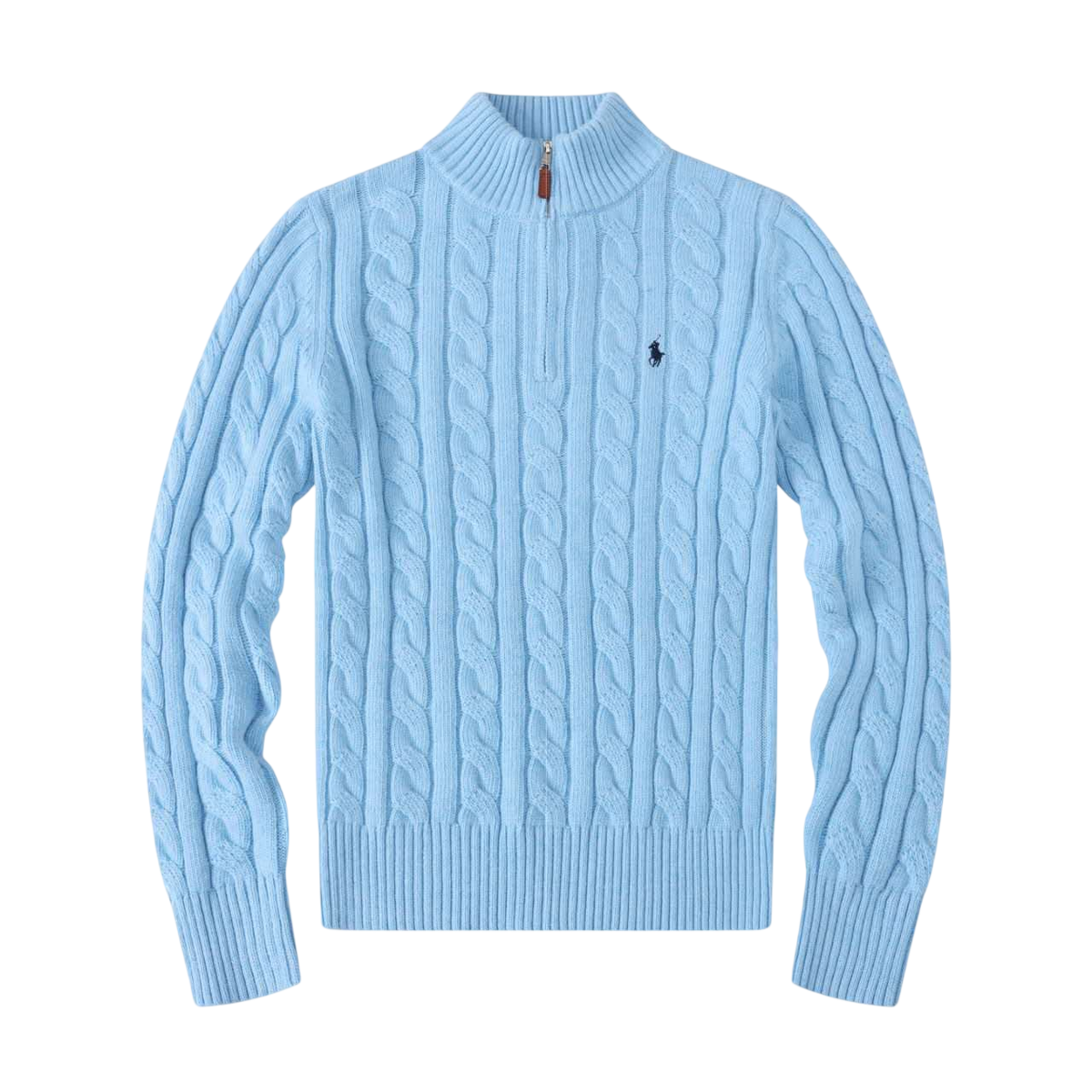 RALPH LAUREN EMBROIDERED SWEATER SKY BLUE