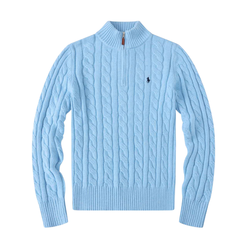 RALPH LAUREN EMBROIDERED SWEATER SKY BLUE