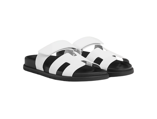 HERMES SLIPPERS WHITE