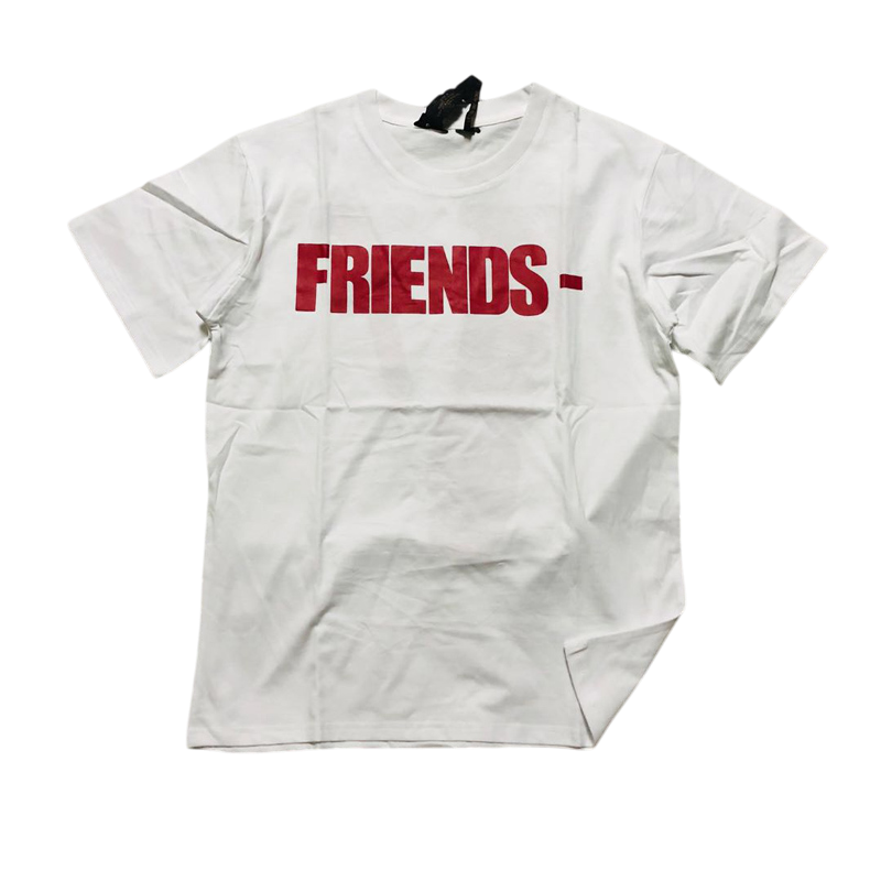 VLONE WHITE SHIRT RED LOGO FRIENDS