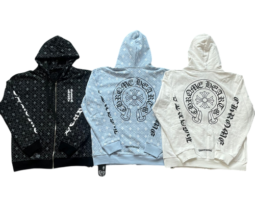 CHROME HEARTS VINTAGE CROSS PATTERN ZIPUP