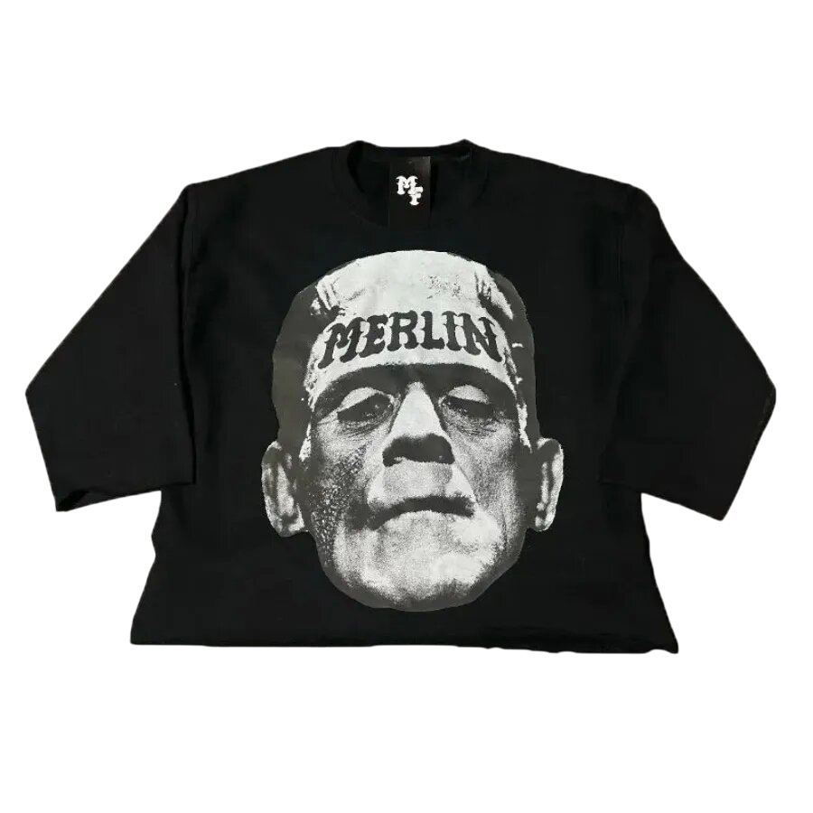 FRANKENSTEIN GRAPHIC TEE BLACK
