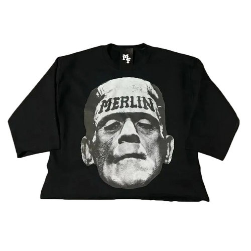 FRANKENSTEIN GRAPHIC TEE BLACK