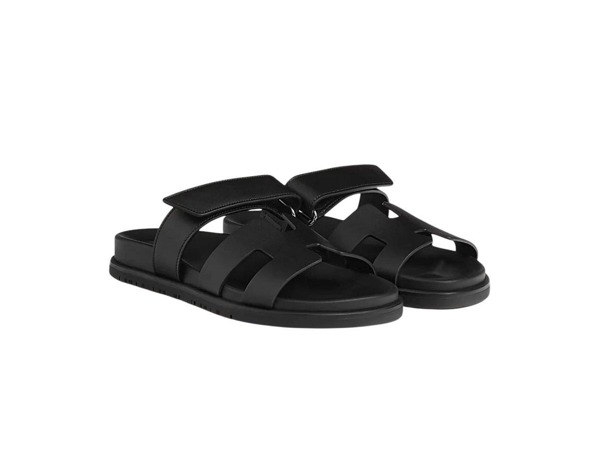 HERMES SLIPPERS BLACK