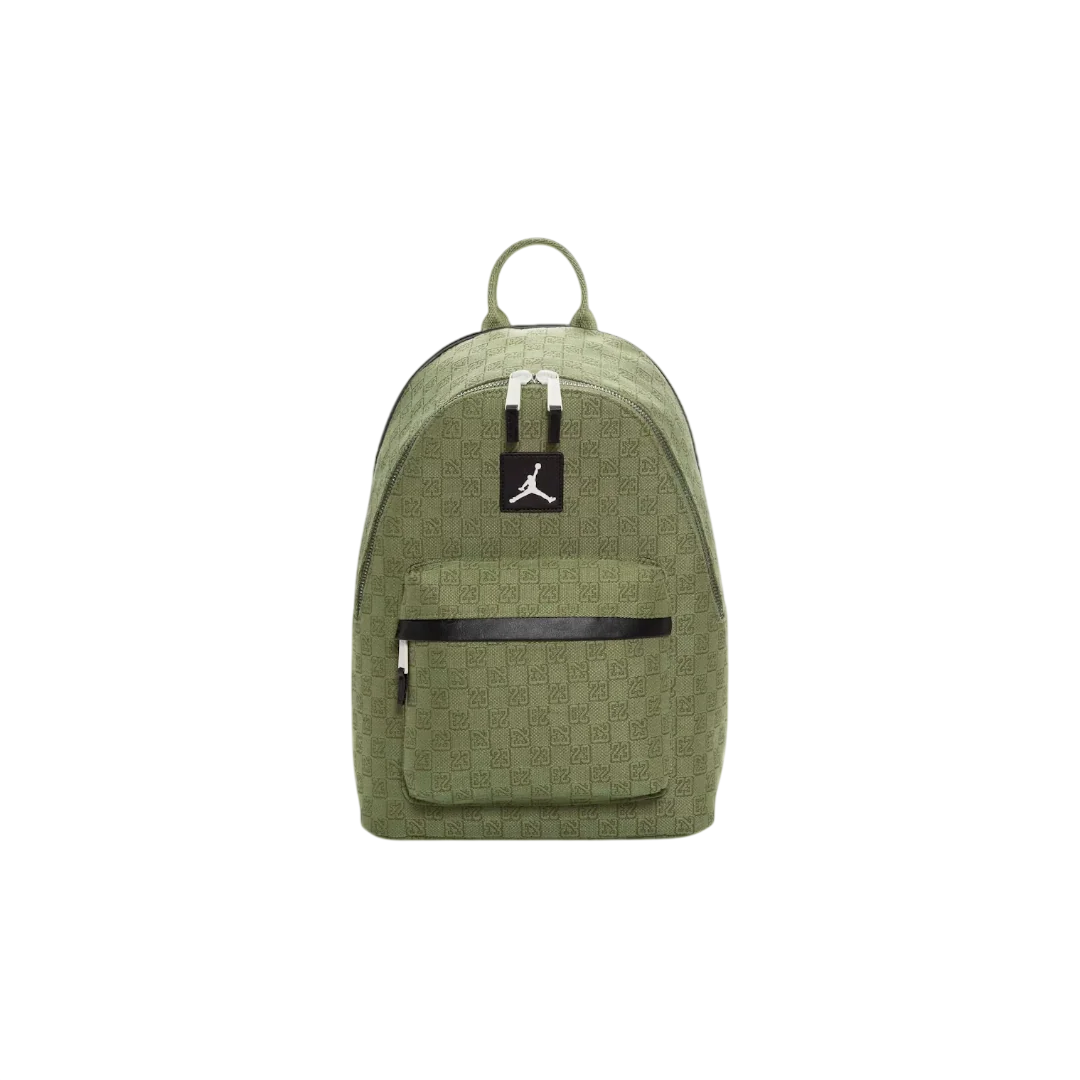 GREEN JORDAN MONOGRAM BACKPACK
