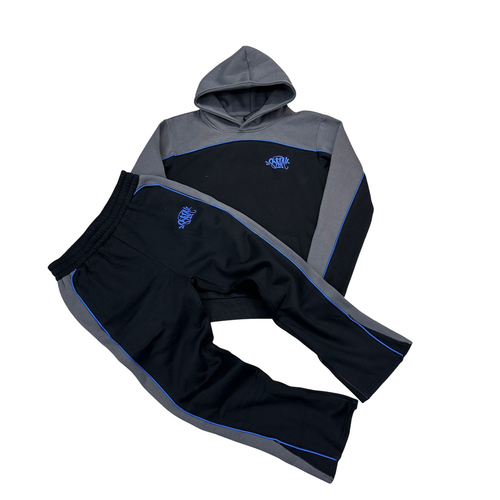 SYNA GREY & BLUE TRACKSUIT