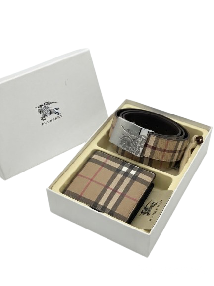BURBERRY BELT X WALLET BUNDLE