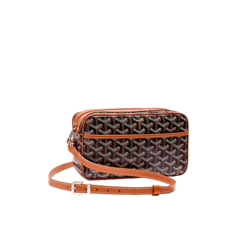 GOYARD CAP-VERT PM BAG IN BROWN AND ORANGE