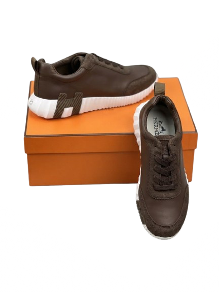 HERMES BOUNCING SNEAKER FULL BROWN