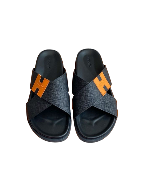 HERMES IZMIR SANDAL BLACK