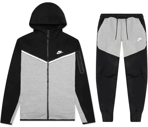 NIKE TECH FLEECE SET GRAY/BLACK