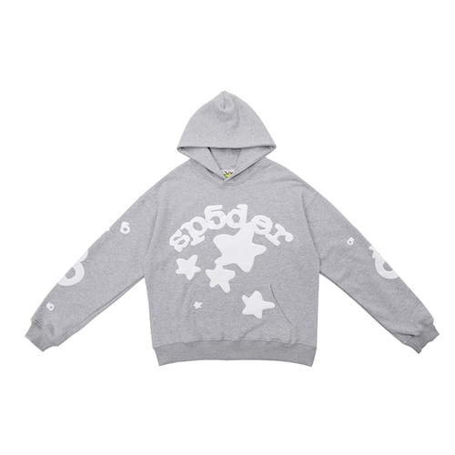 SP5DER GRAY HOODIE