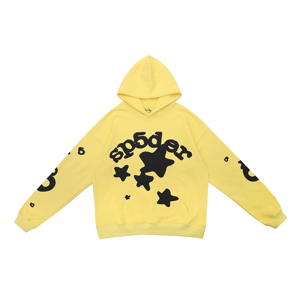 SP5DER YELLOW HOODIE