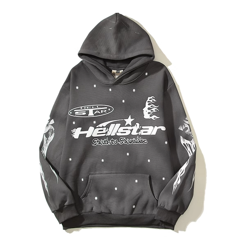 HELLSTAR GRAY HOODIE