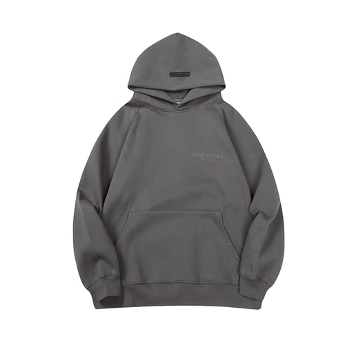 ESSENTIALS MINIMALISTIC GRAY GREEN HOODIE