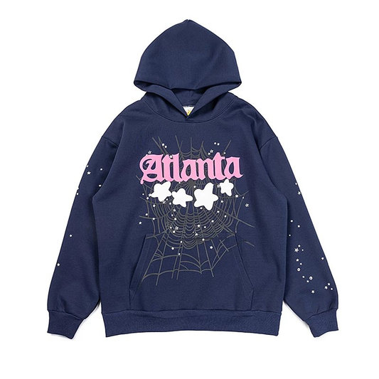 SP5DER PURPLE ATLANTA HOODIE 箝�
