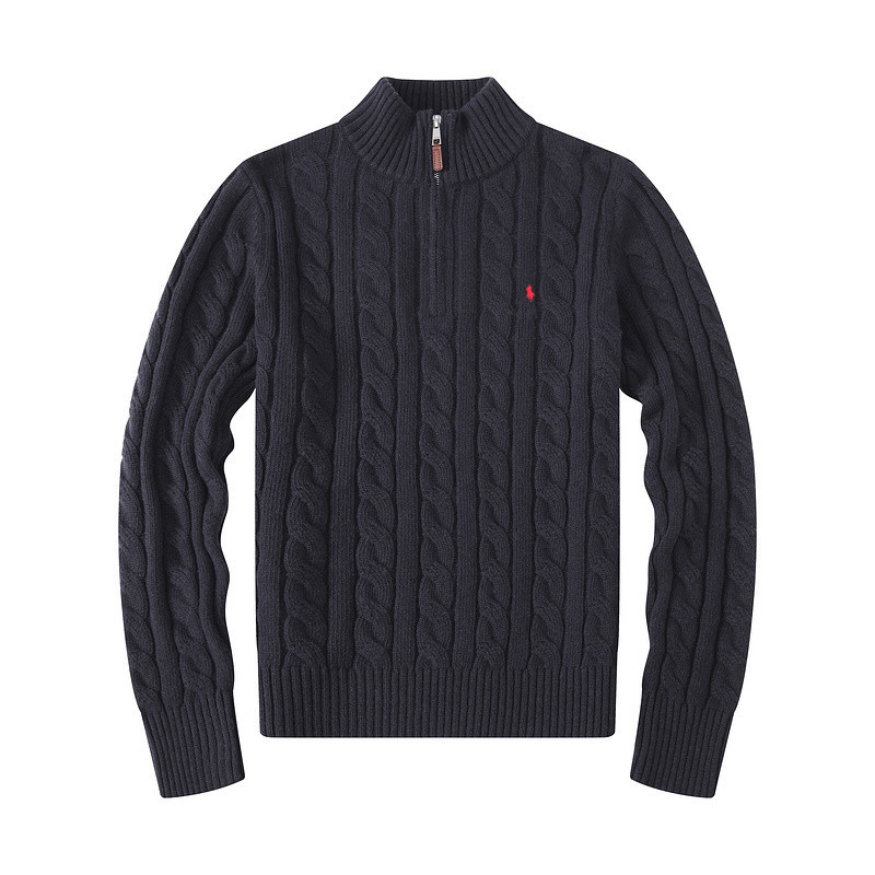 RALPH LAUREN EMBROIDERED SWEATER BLACK
