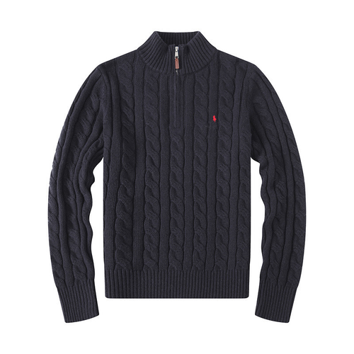 RALPH LAUREN EMBROIDERED SWEATER BLACK