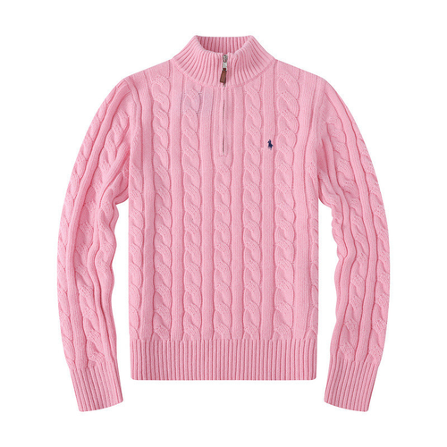 RALPH LAUREN EMBROIDERED SWEATER PINK