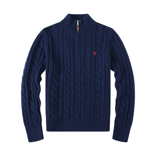 RALPH LAUREN EMBROIDERED SWEATER NAVY BLUE
