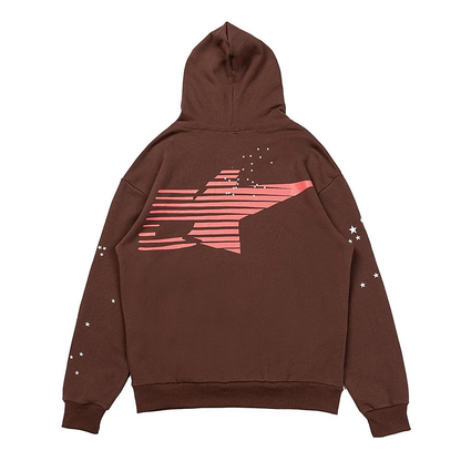 SP5DER RED ARAIGNEE HOODIE