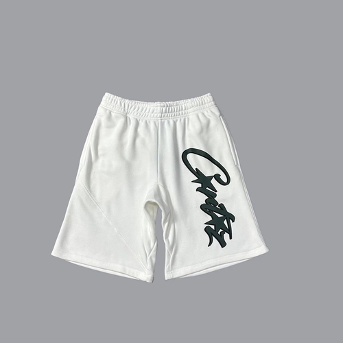 CORTEIZ SIDE LOGO SHORTS WHITE