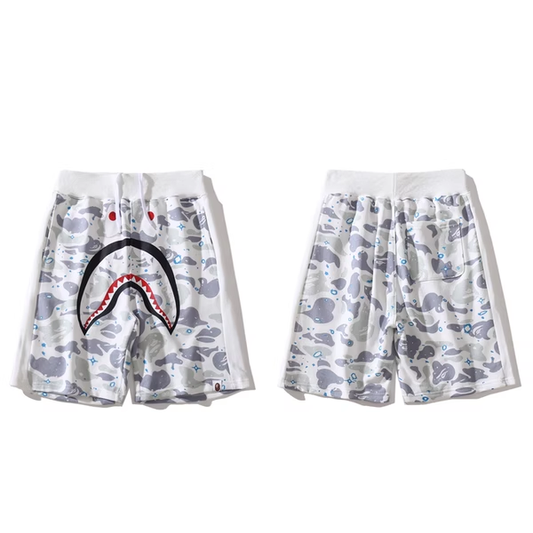BAPE WHITE SHORTS size l
