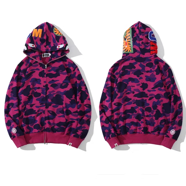 BAPE PURPLE CAMO ZIP
