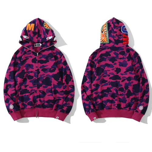 BAPE PURPLE CAMO ZIP