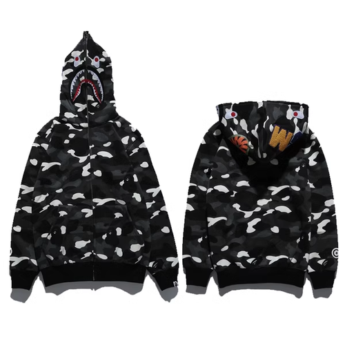 BAPE SPOTTED BLACK ZIP