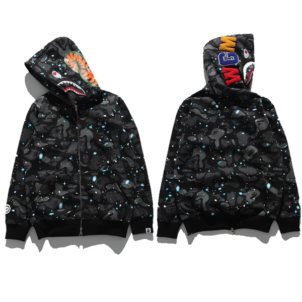 BAPE STARRY SKY BLACK ZIP