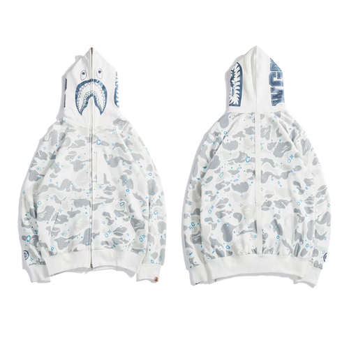 BAPE STARRY SKY RIBBON WHITE ZIP