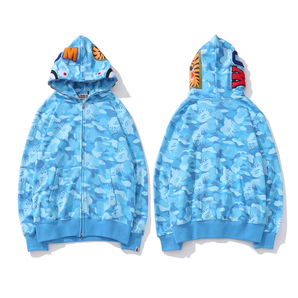 BAPE FLAME BLUE ZIP
