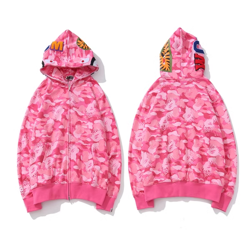 BAPE FLAME PINK ZIP