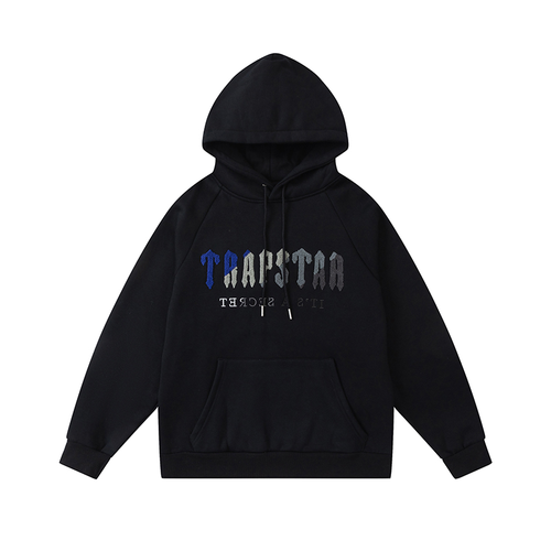 TRAPSTAR BLACK HOODIE B/W/G/B
