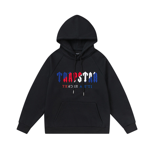 TRAPSTARHOODIE BLACK R/W/B