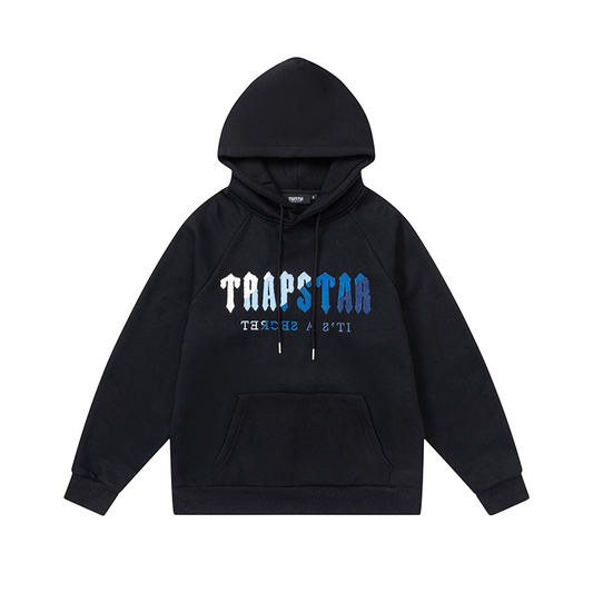 TRAPSTAR HOODIE BLACK W/B/N